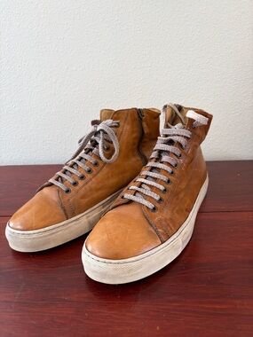 Benheart Tanned Leather Raimondo High Top Sneakers size EU44